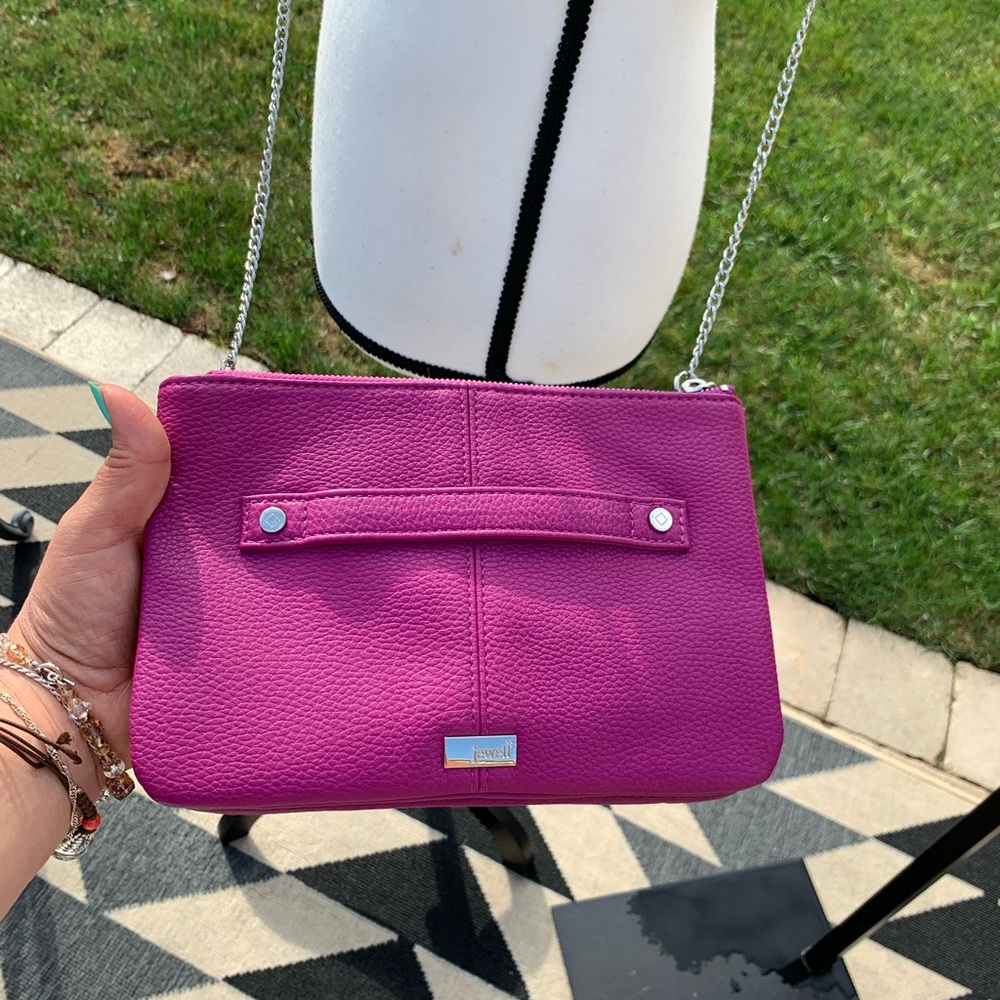 Jewell by thirty one pink leather bag